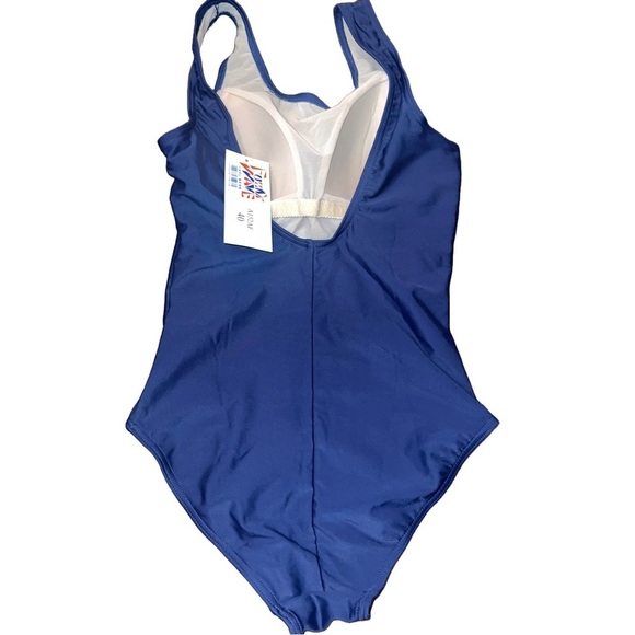 Funny Wave - NWT Navy Bathing Suit - One Piece Woman’s Size 40 - Picture 2 of 3